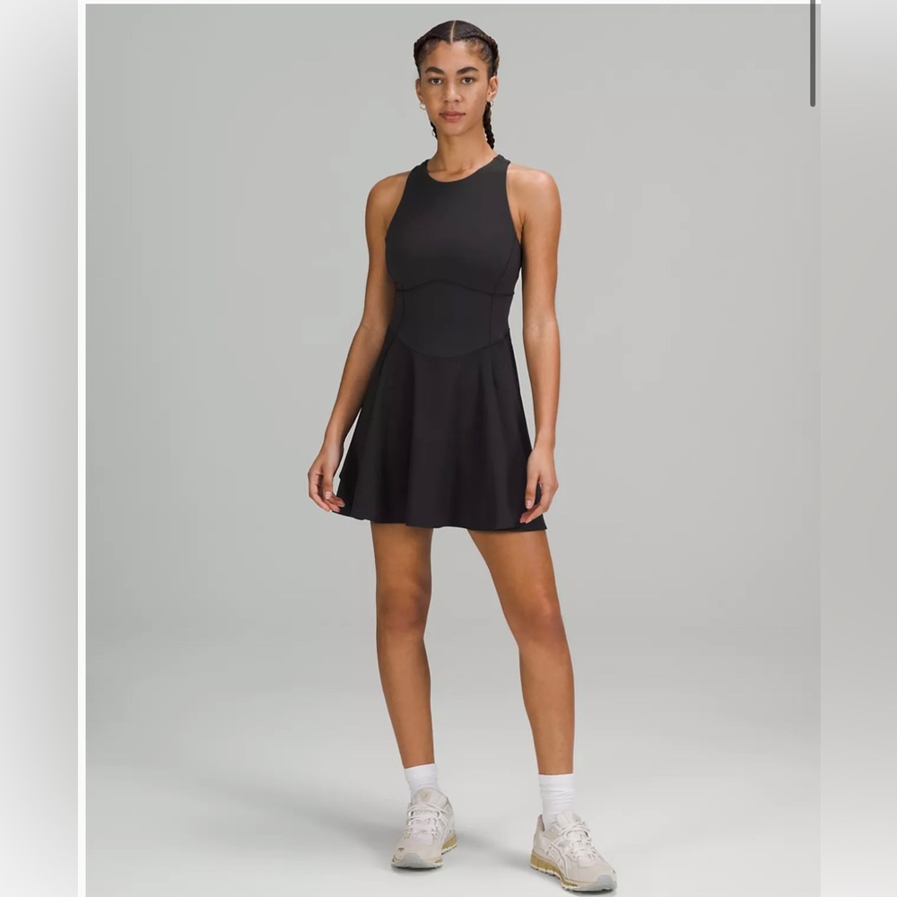 Lululemon Court Crush Tennis Dress, NWT, Black, size 10